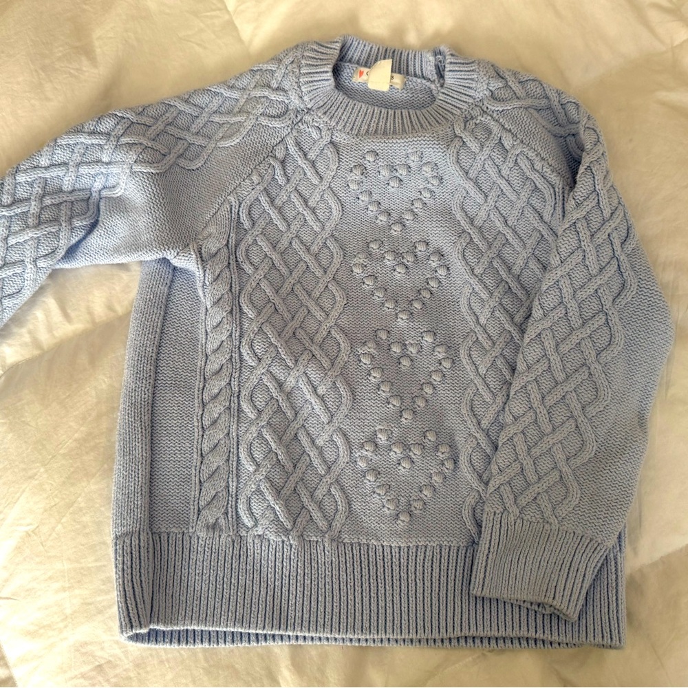 Stay warm in this adorable J. Crew Crewcuts Light Blue Sweater!